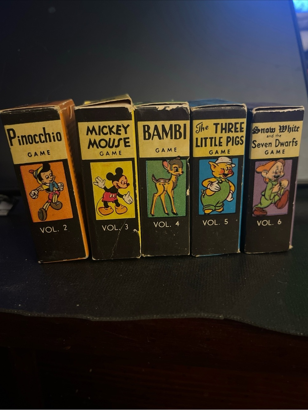 Vintage 1946 Disney Mickey Mouse Library of Card Games By Russell Mfg Vol 2-6